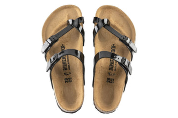 Birkenstock Mayari R Black Patent Birko-Flor Womens #color_black